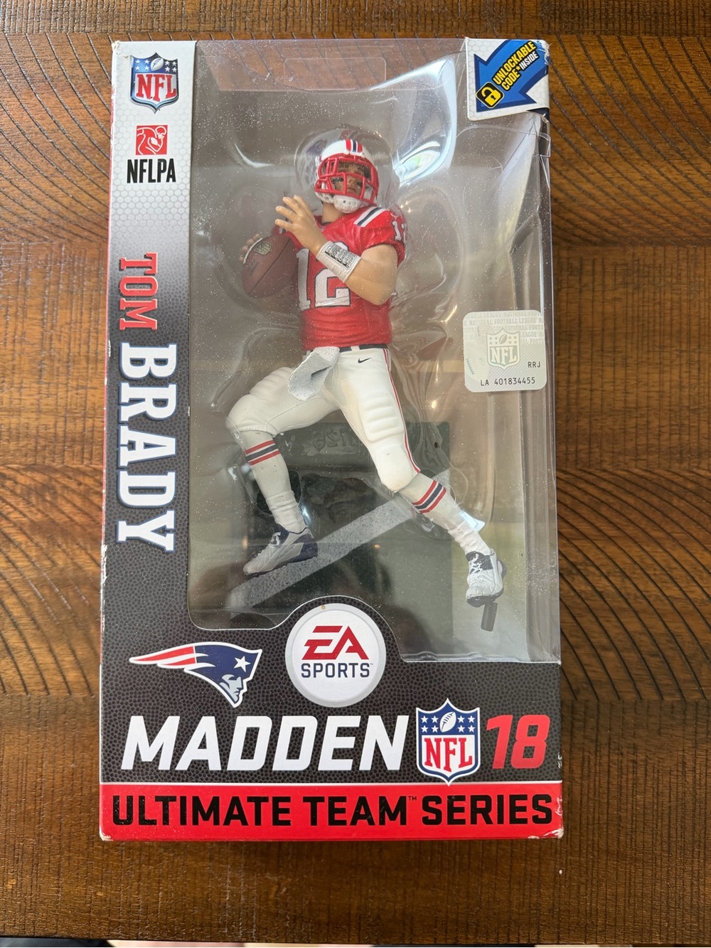 NFL Tom Brady Red and White Madden 18 Ultimate Team Figure